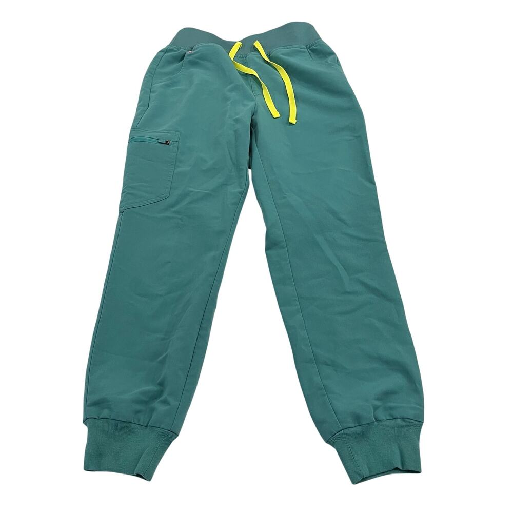 FIGS Zamora High-Rise Jogger Scrub Pant in Cactus Size Small Petite